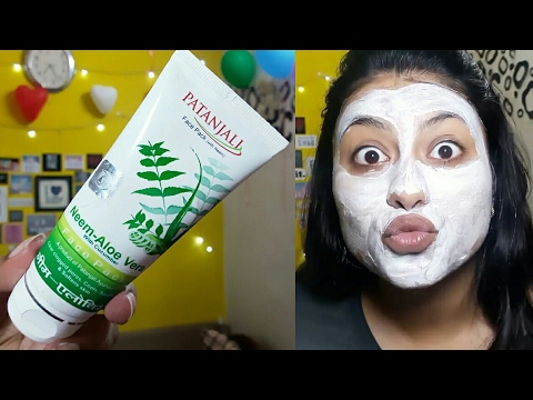 Patanjali neem aloe vera face pack honest review & demo