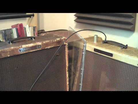 Vintage 1963 Fender Reverb Unit Demo into a Tweed Bassman and Bandmaster