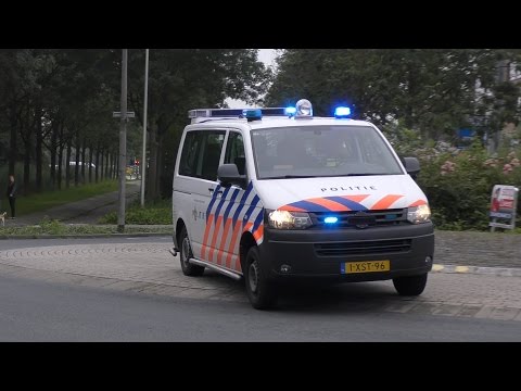 PRIO 1 Politie met spoed onderweg naar een Melding in Purmerend