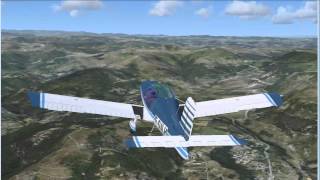 preview picture of video 'Ardeche vue du ciel - vol virtuel VFR (1) : Aubenas Privas Le Pouzin'