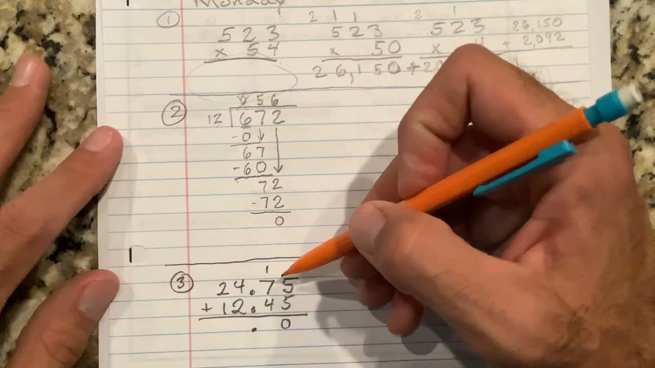Weekly Math Practice - Q1:3 - #3