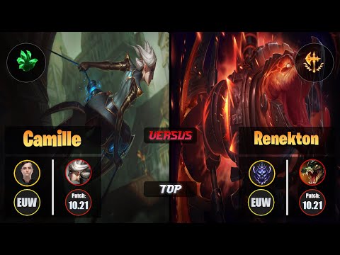 sOAZ CAMILLE (Top) [Grasp of the Undying] VS RENEKTON - Diamond EUW Patch 10.21