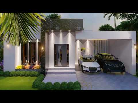 simple house design/ house design [9x20 m] house plan with 3 bedrooms/ (model0057)