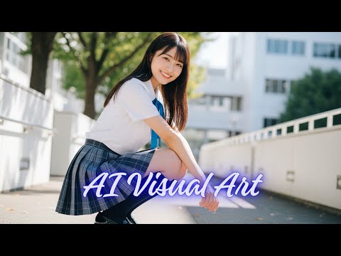 【AI girl】Summer Uniform Portrait【Music：Shine Like Today】
