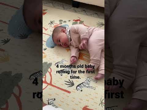 New milestone unlocked! 4 Months Old Baby Rolling from back to tummy/stomach for the first time!