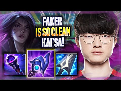 FAKER IS SO CLEAN WITH KAI'SA! - T1 Faker Plays Kai'sa MID vs Katarina! | Season 2022