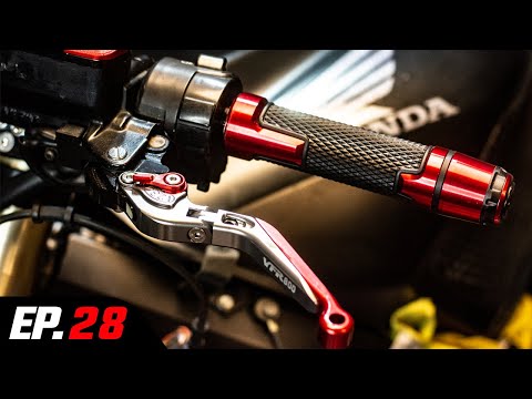 Crazy Affordable Sport Bike Hand Controls - HONDA VFR800 Build