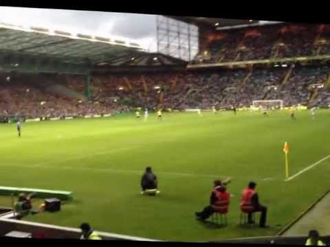 Celtic v HJK Helsinki 1/8/12 Fans singing