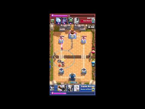 Hog Nado Deck Win Over Mega Knight Miner - Clan War Collections Battle - Clash Royale