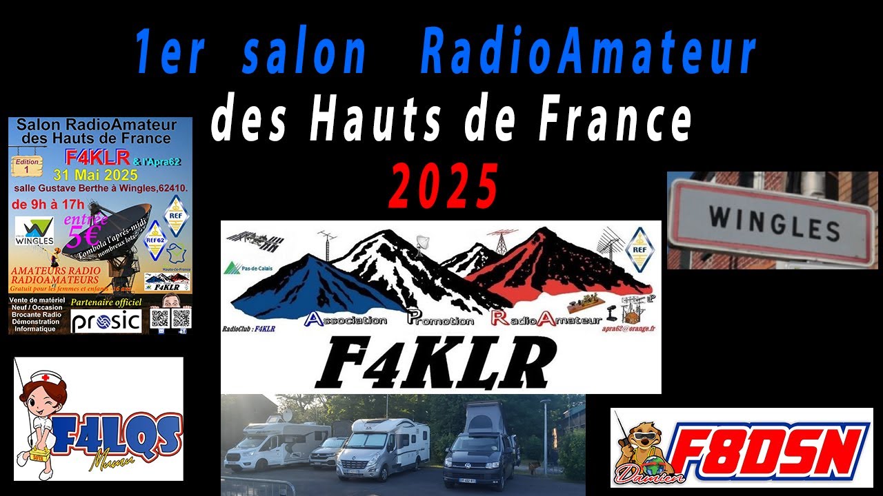1er Salon Radioamateur des Hauts de France WINGLES 2025 #APRA62 #F4KLR #hamradio #F8DSN