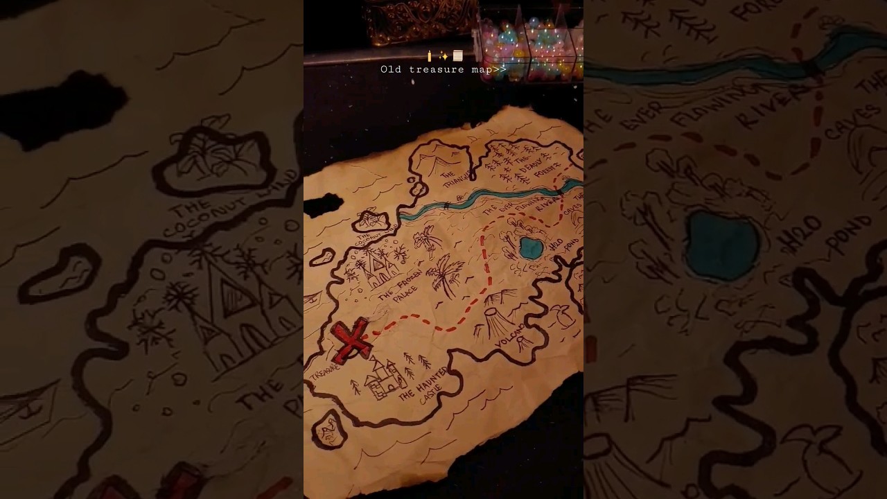 DIY TREASURE MAP📜🧭🕯️