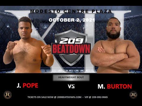 Malcolm Burton vs  Javon Pope - "209BEATDOWN XII" - October 2, 2021 - Modesto Centre Plaza.