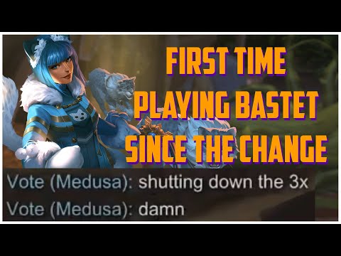 FIRST TIME PLAYING BASTET SINCE THE CHANGE - SMITE RANKED S9