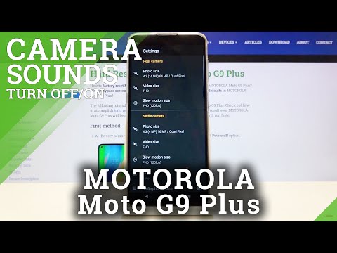 How to Disable Camera Shutter Sound in Motorola Moto G9 Plus - Enable Camera Sounds