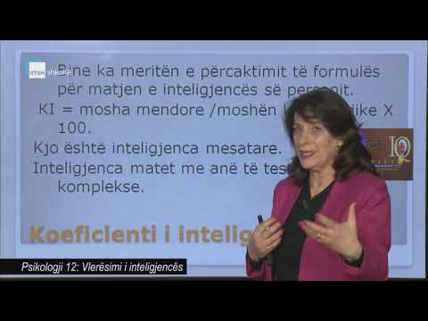 Psikologji 12 - Vlerësimi i inteligjencës