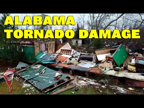 Sawyerville, Alabama Tornado Damage - 2-3-2022