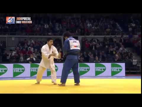 Judo Grand Prix Dusseldorf 2015 Semifinal -73kg AN Changrim (KOR) vs. ONO Shohei (JPN)