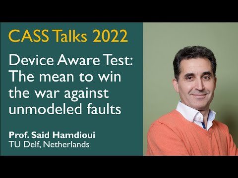 CASS Talks 2022 - Said Hamdioui, TU Delft, The Netherlands - September 16, 2022