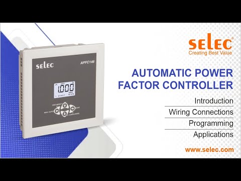 Selec APFC146 Automatic Power Factor Controller: Introduction|Wiring Diagram|Programming|Application
