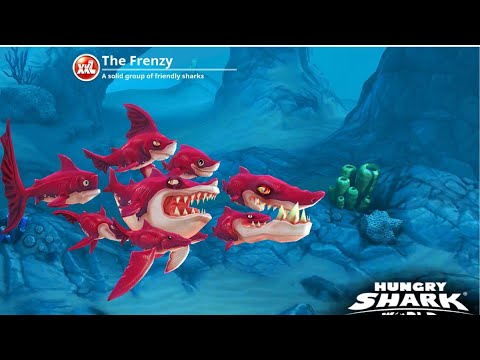 Hungry Shark World - New Shark Enemy The Frenzy Unlocked !!