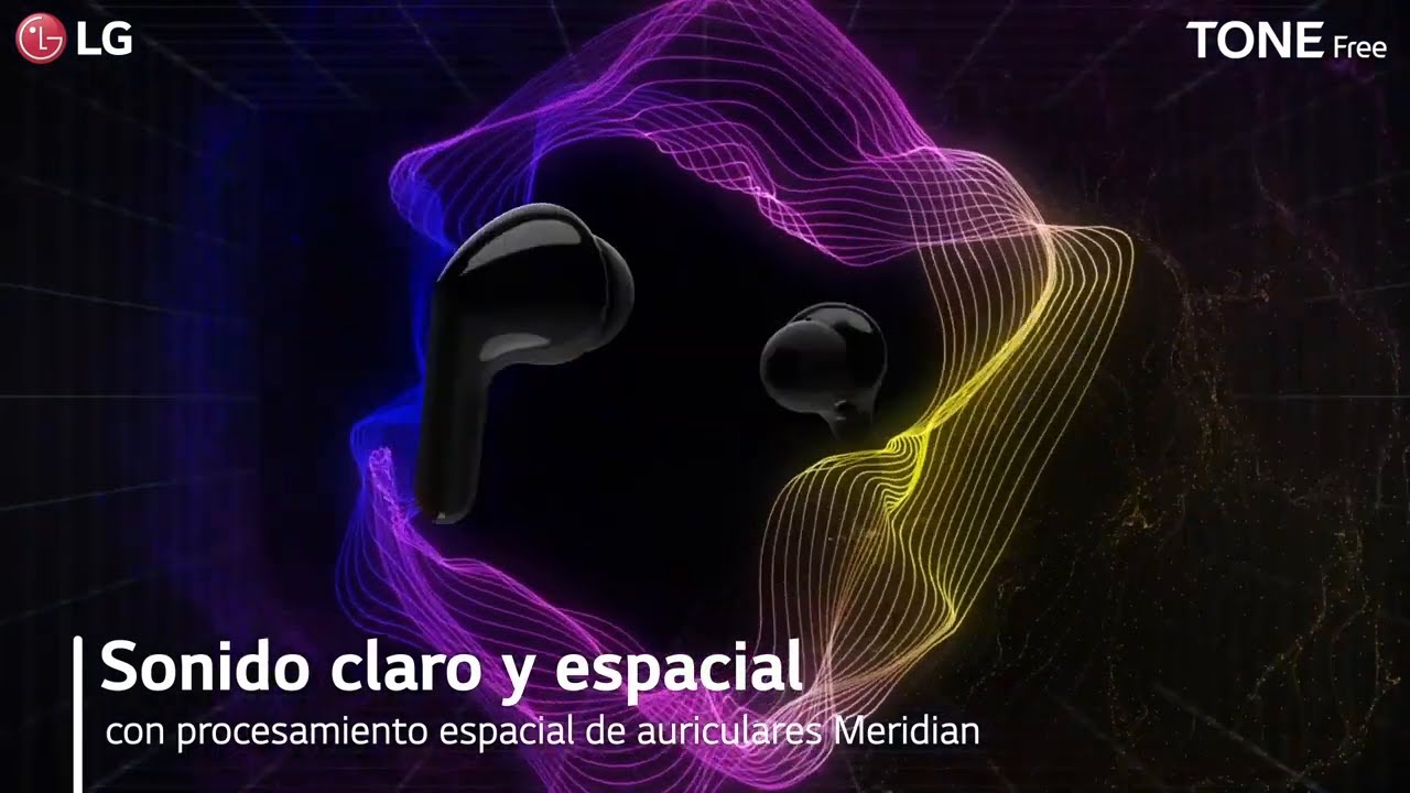 LG Audífonos Inalámbricos LG TONE Free HBS-FN6 color negro con Estuche de Carga UVNano y Sonido Meridian, HBS-FN6