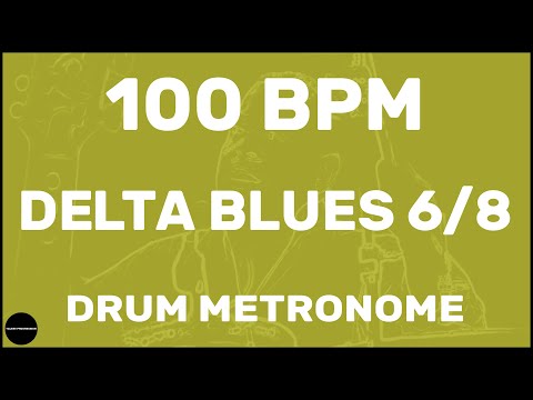 Delta Blues 6/8 | Drum Metronome Loop | 100 BPM