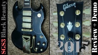 Video thumbnail for The Classiest Modern SG | 2015 Gibson SGS3 Black Beauty with Side Pull Vibrola Tremolo Unit by The Trogly's Guitar Show