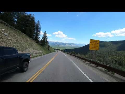 4K Driving from Teton Pass to Jackson, Wyoming | Highway 22 Pre-Landslide Road Closure