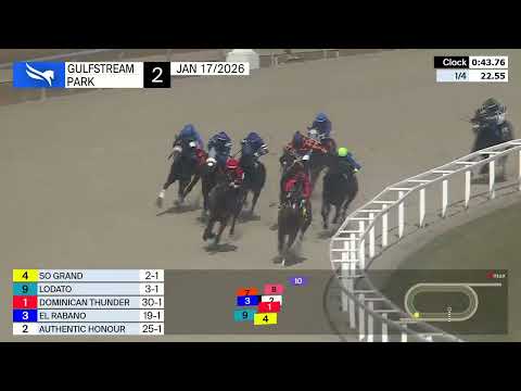 Gulfstream Park January 17, 2026 Race 2
