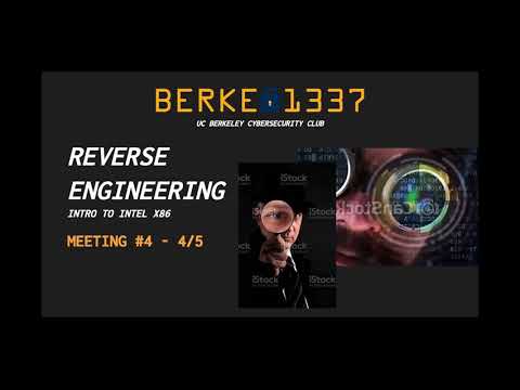 Intro to x86 Reverse Engineering [4/5/22]