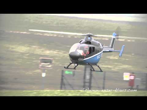 A perfect replica of a Bo 108 helicopter