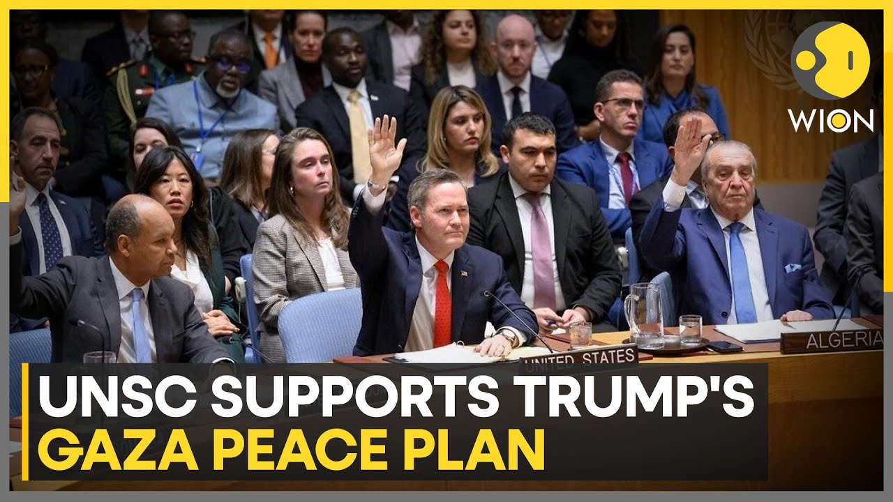 Trump's Gaza Plan Backed By UN Security Council Approval for International Force | WION