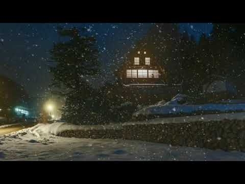 ❄ Relaxing Winter Ambience | Shirakawa Japan | 5 hour snow blizzard