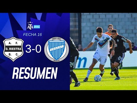 Deportivo Riestra 3 vs 0 Godoy Cruz  | #TorneoApertura2025 | Resumen Extendido | Fecha 16