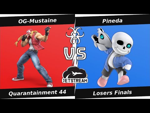 Quarantainment 44 Losers Finals - OG-Mustaine (Terry) Vs. Pineda (Mii Gunner) Smash Ultimate - SSBU