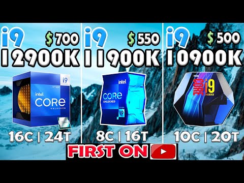 Core i9 12900K vs Core i9 11900K vs Core i9 10900K | RTX 3090 - TEST IN 10 GAMES