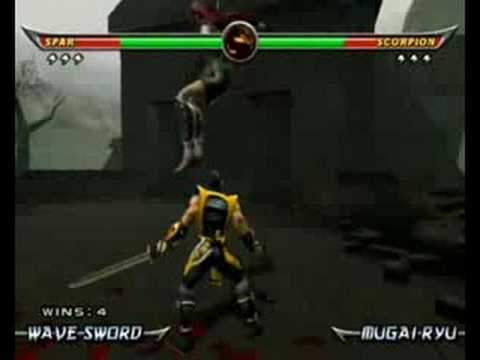 (BoF2) Spar [fusion] VS Scorpion - Mortal Kombat