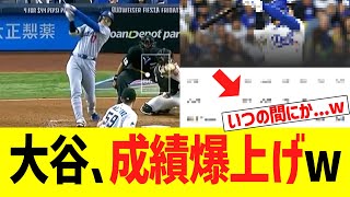大谷翔平　成績爆上げwww