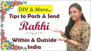 How to Pack Rakhi Within & Outside India | Rakhi Packing Ideas | How to Post Rakhi | Her Fab Way