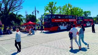 A walking tour of istanbul Turkey 🇹🇷 taksim square galat tower hegia sofia topka