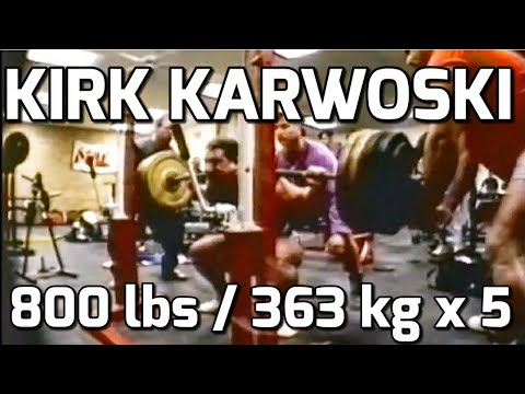 Kirk Karwoski 800 LBS 363 KG 5 REPS RAW SQUAT