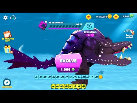 SECRET NEW SHARK DARK ABYSSAURUS REX (HUNGRY SHARK EVOLUTION)