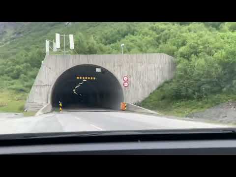 Stryn to Geiranger Norway tourist timelapse 10x normal speed