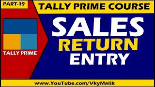 Sales Return Entry With GST in Tally Prime | Credit Note Entry in Tally Prime | Tally Prime Course