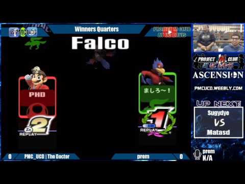"Ascension 10/1/16" - The Doctor (Mario) v. prem (Falco) - Winners Quarters