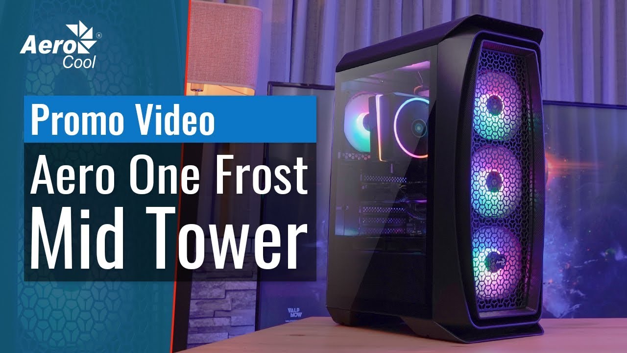Компьютерный корпус AeroCool Aero One Frost, черный