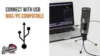Video thumbnail for CAD U1000 Microphone | USB Mic for PC / MAC by Austin Bazaar