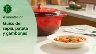 Mercadona Guiso de sepia con patatas y gambones, paso a paso anuncio