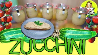 Zucchini Brotaufstrich, lecker, gesund, haltbar, Vegan