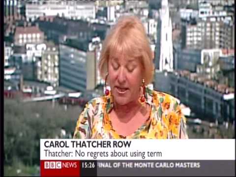 Carol Thatcher unrepentant over golliwogs